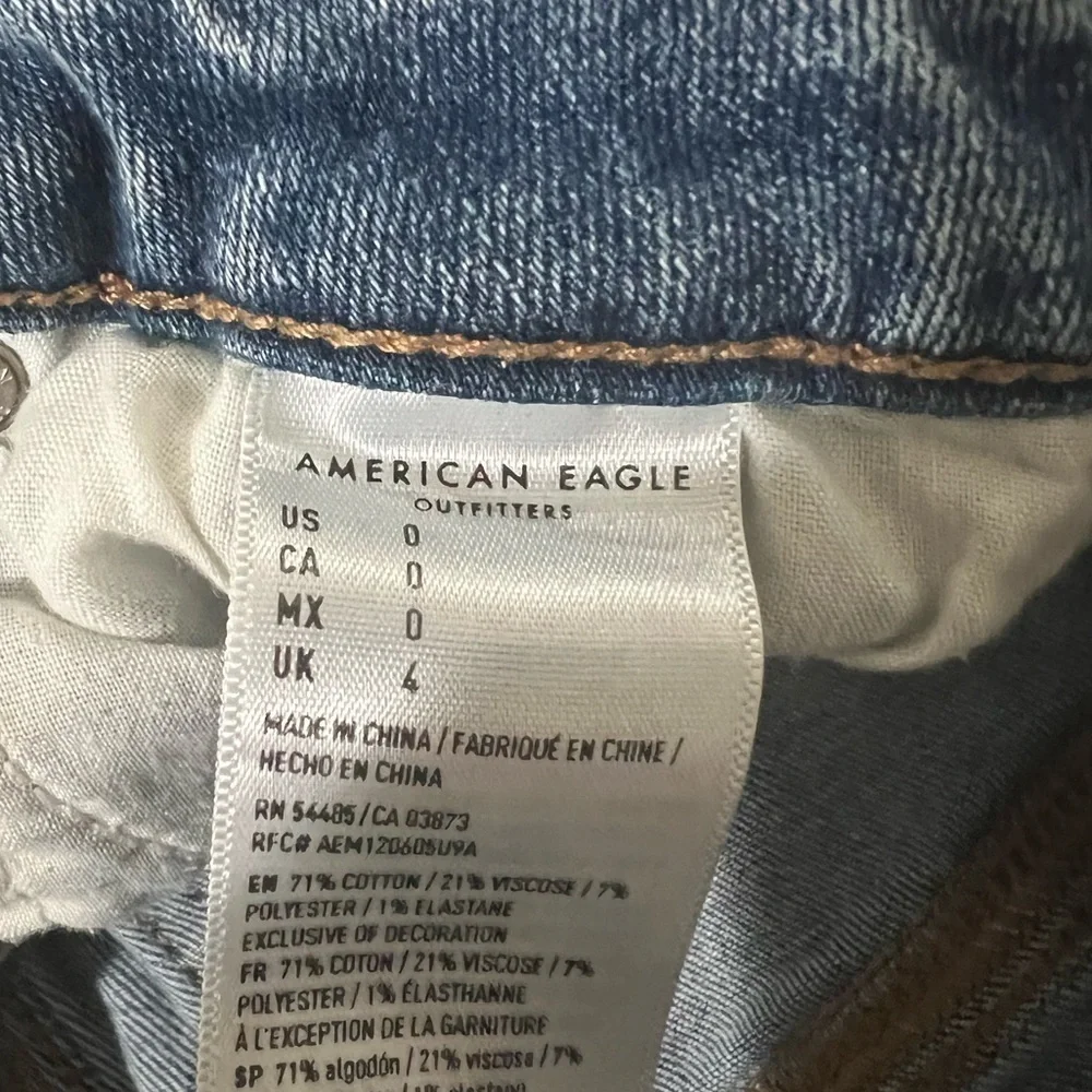 American Eagle Distressed Midi Shorts